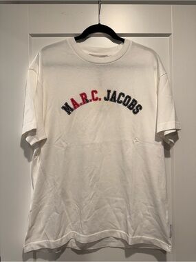 Marc Jacobs APC White Logo Crew Neck T‑Shirt